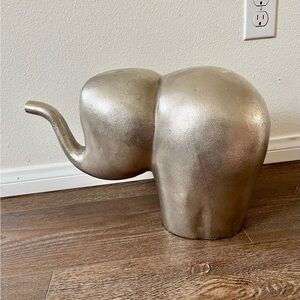 Silver Color metal Elephant Sculpture